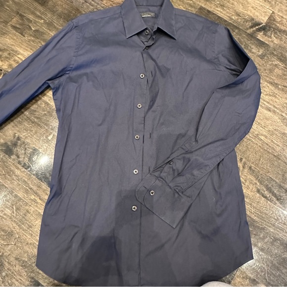 Prada Other - Prada Deep Blue Dress Shirt